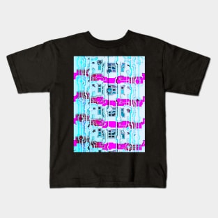 Hong Kong Apartment Building Brualism Glitch Art Kids T-Shirt